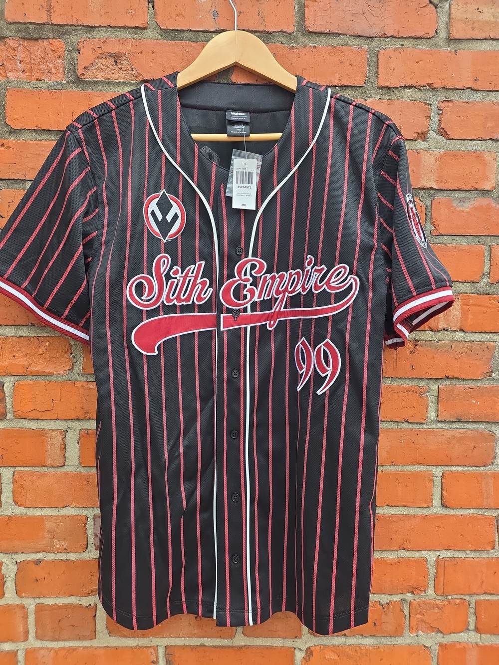 Star Wars Darth Maul Sith Empire Baseball Jersey Medium NWT (Z)